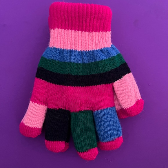 Youth girl’s multicolored gloves. Cute and bright colors!! 2 pairs. NWT. - Picture 11 of 11